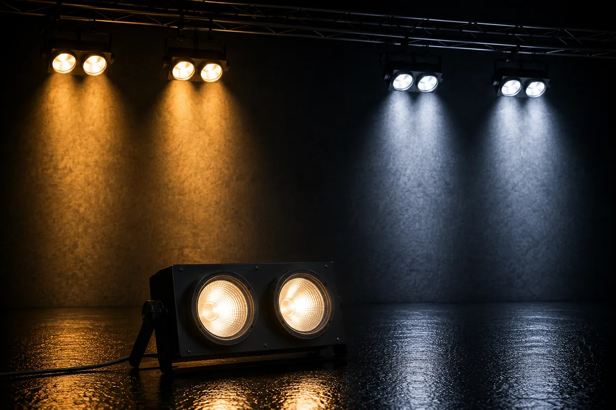Mini bruts LED de dos ópticas