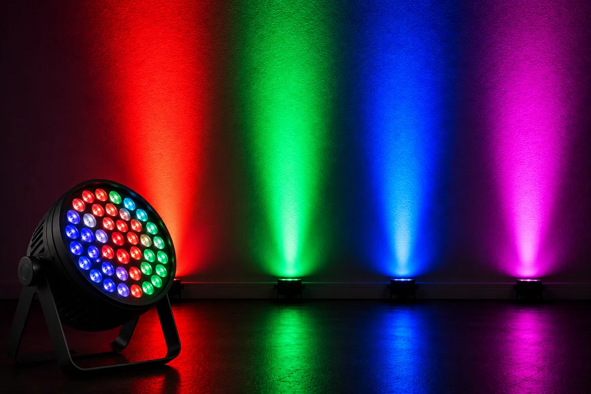 Pars LED RGBW inalámbricos con batería