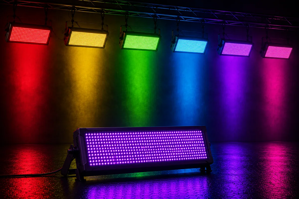 Estrobos Stormys RGB/W de alta potencia